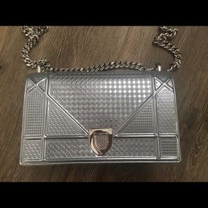 ❌SOLD❌ Christian Dior Silver Diorama Medium Bag